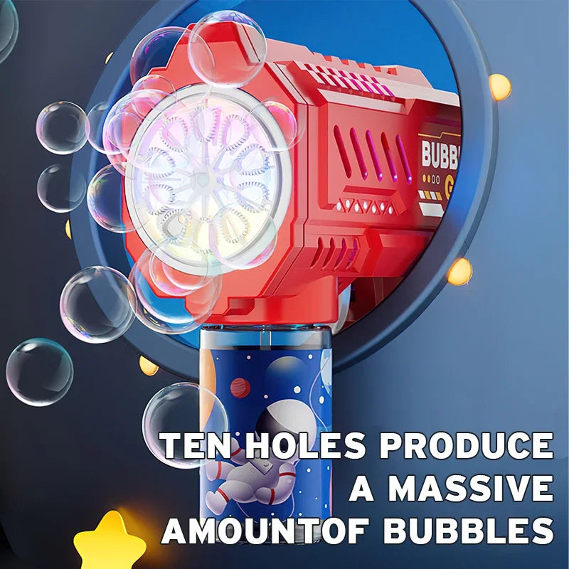 Automatic Bubble Gun — Rocket Bubble Machine for Kids & Outdoor Fun