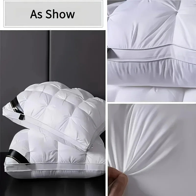 48x74cm Hotel-Grade Twisted Pillow Core – Soft Supportive Bed Pillow Insert for Home & Dorm