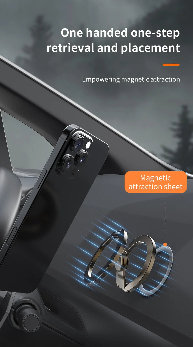 MagSafe Foldable 360° Rotating Phone Holder – Double-Sided Magnetic Grip Stand for iPhone