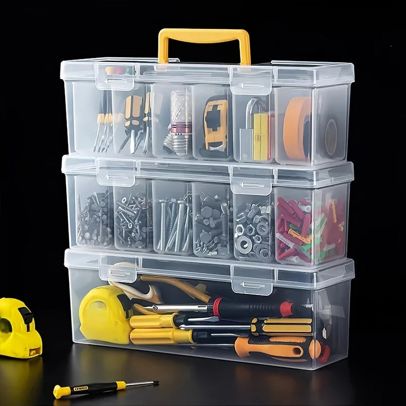 Multi-Compartment Tool & Parts Organiser Box Set – Screws, Hardware & Accessories