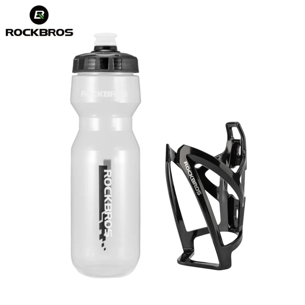 ROCKBROS Cycling Water Bottle & Cage Set – 750ml BPA-Free Sports Bottle