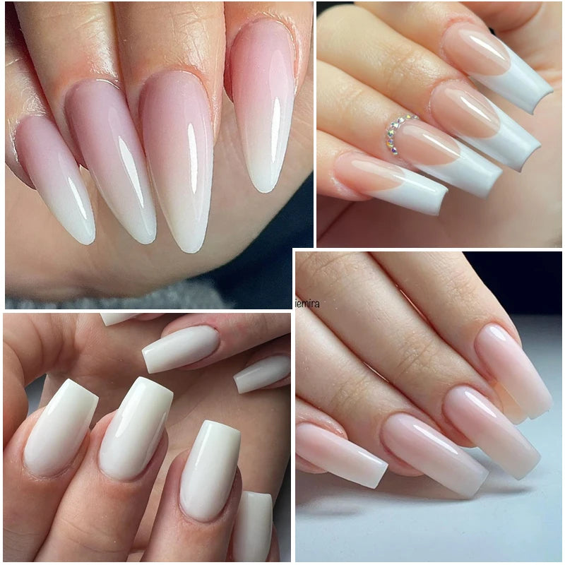 UR SUGAR 15ml Box Extension Nail Gel Jelly Pink White Clear UV Gel Hard Gel Extension Gel Nails Finger French Nail Art Manicure