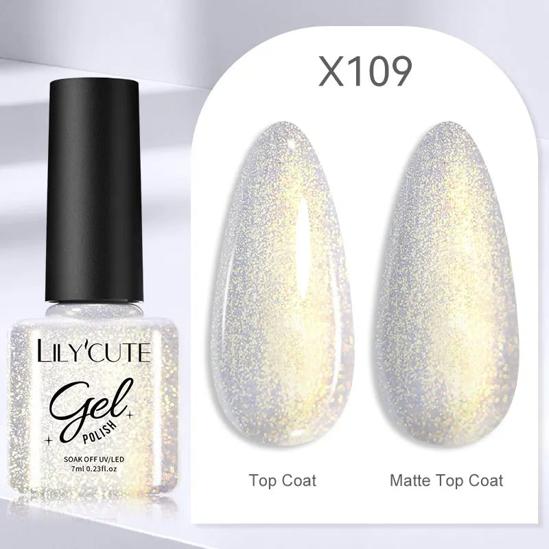 Gold Metallic Gel Nail Polish Liner – Super Bright Mirror French Stripe Nail Art