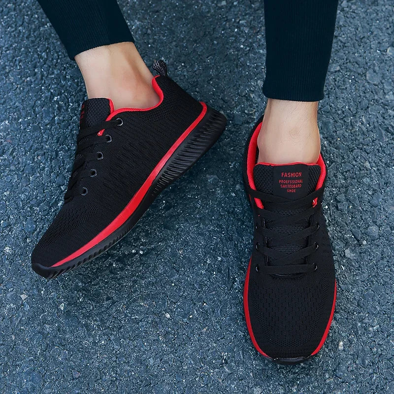 Light Men Sneakers Breathable Mesh Casual Shoes For Men Summer Sport Shoes For Running Plus Size 39-47 Walking Footwear