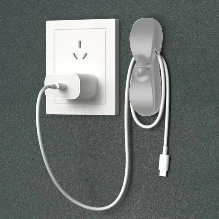 No Trace Plug Cord Winder Power Cable Organizer Household Wire Management Fixer For Kitchen Storage Tool
