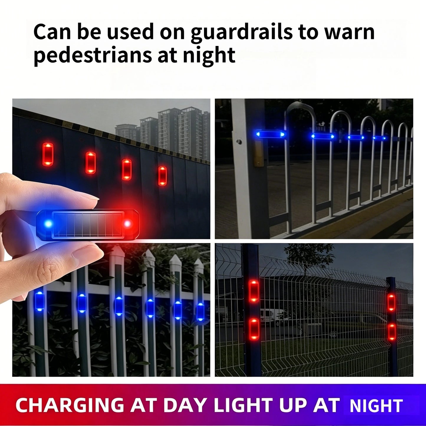 Mini Solar LED Car Warning Light, Wireless Anti-Theft Flashing Lamp, Simulated Dummy Alarm Security Light