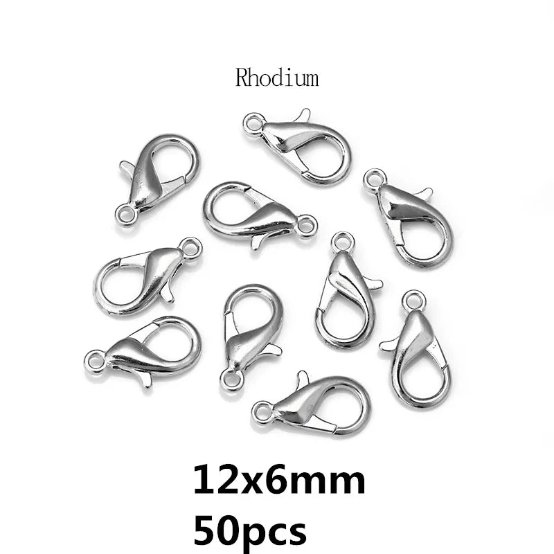 8 Colors 200pcs Open Jump Rings+ 50pcs Lobster Clasps Hooks Connectors Jewelry Making DIY Bracelet Necklace Jewelry Findings Kit
