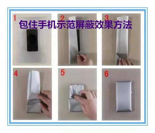 Mobile Phone RF Signal Blocker Anti-Radiation Shield Case Bag Pouch IC Magnetic Card Prevent Degaussing Anti-tracking
