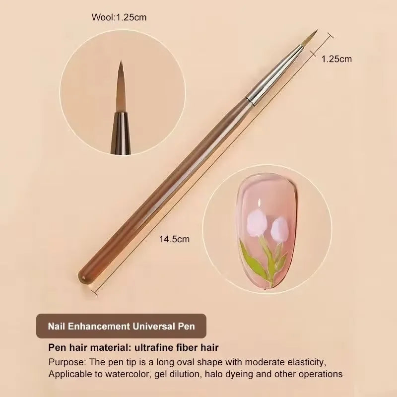 9 UV Gel Pen Nail Brush DIY Nail Brush Acrylic Painting Brush, Eyeliner for Nail Design Nail Tip Display Painting Tools.