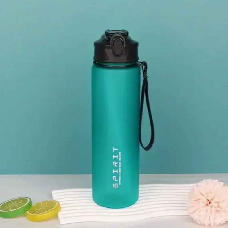 Sports Water Bottle with Time-Tracking Straw – Flip Lid, Leak-Proof, 750ml