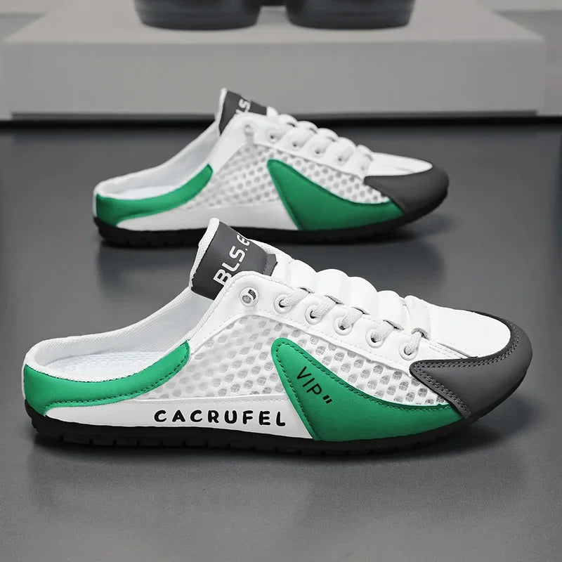 Men's Fashion Soft-soled Half Slippers Summer Men Trendy Bottom Casual Shoes Soft Sole Sneakers Zapatos De Hombre Plus Size 48