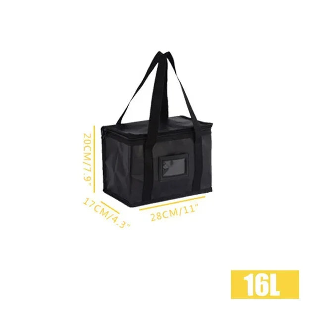 16L-70L Insulated Thermal Tote Bag Big Storage Cooler Delivery Zipper Thermal Case Picnic Camping Tin Foil Food Bags