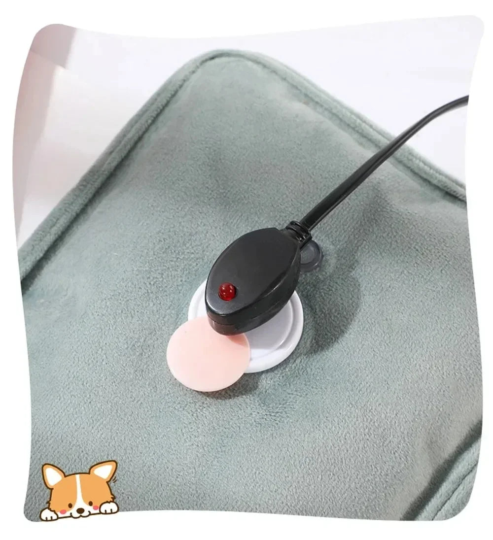 Rechargeable Hand Warmer (EU Plug) - Cute Reusable Hot Compress Bag & Hot Water Bottle