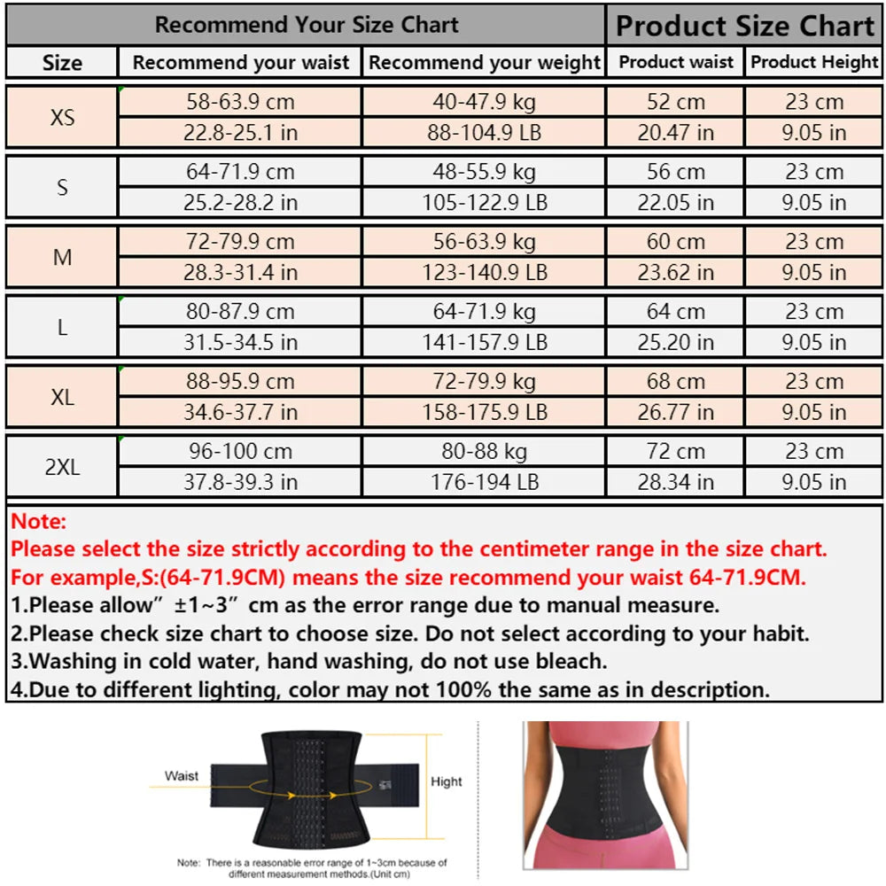 Women's Waist Trainer Shapewear Belt – Tummy Control Slimming Sheath Corset