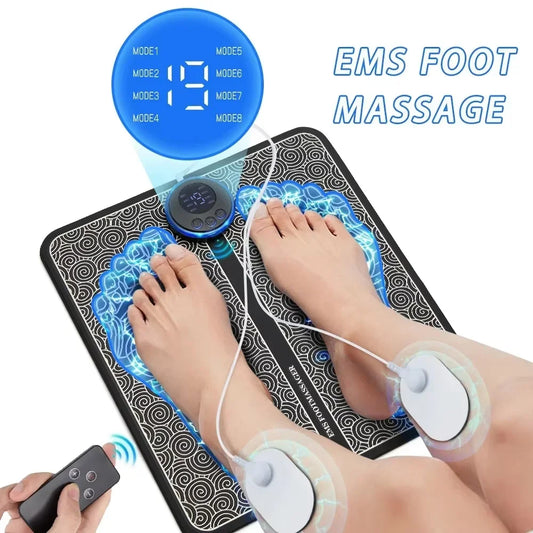 Electric Foot Massager Pad – EMS Muscle Relaxation Trainer for Home & Fitness