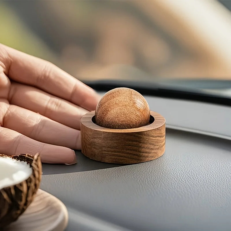 Mini Wooden Car & Home Essential Oil Diffuser – Natural Fragrance for Bedroom & Bathroom