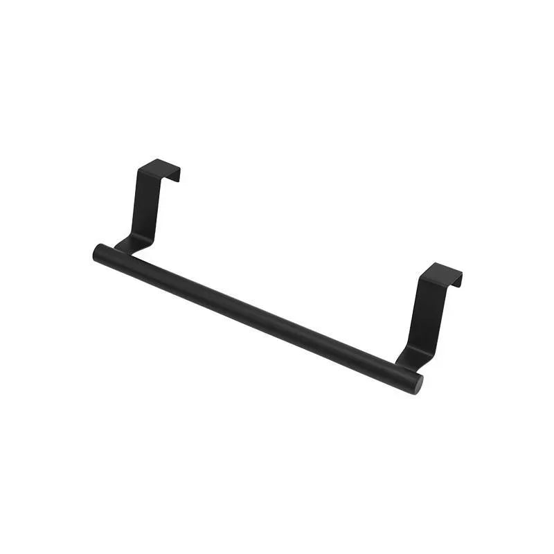 No-Punch Over-Cabinet Towel Rack – Steel Wire Bathroom Door Hanger