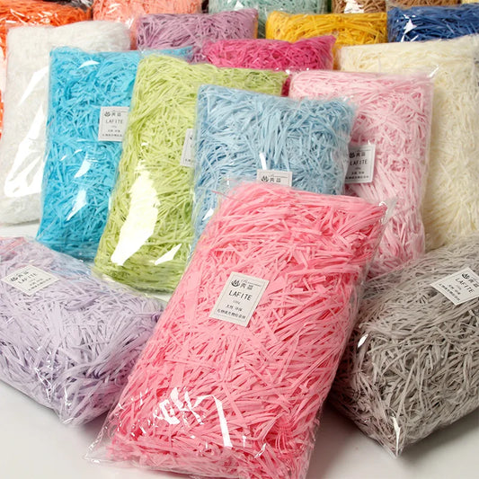 Colourful Crinkle Shredded Paper Gift Box Filler – Birthday & Wedding Decor