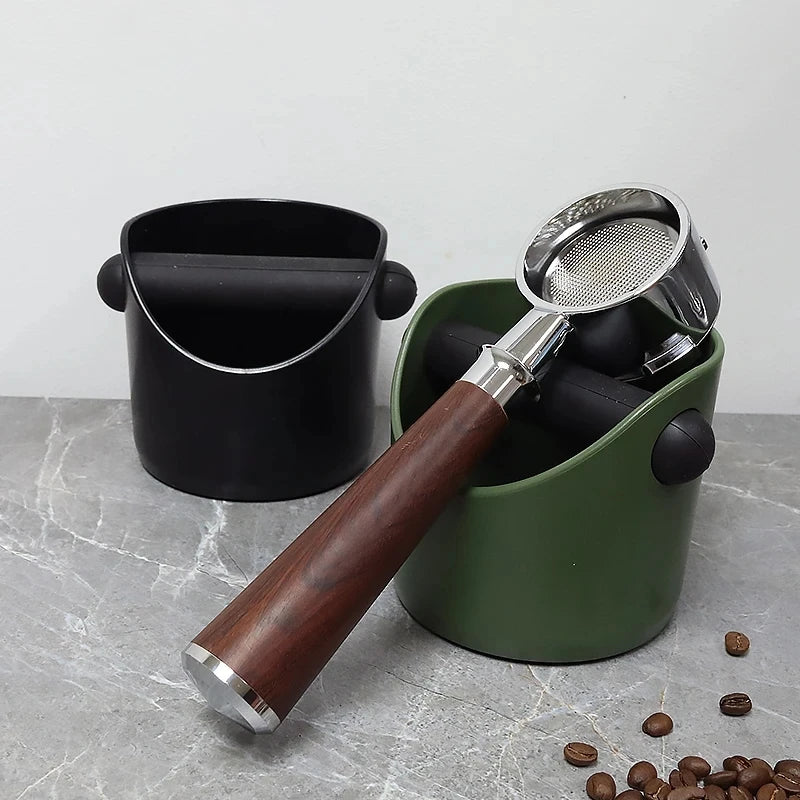 Espresso Knock Box – Anti-Slip Coffee Grounds Dump Bin for Baristas