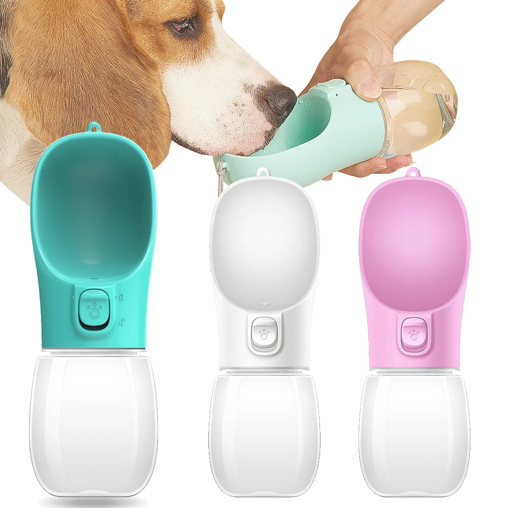 Portable Leakproof Dog Water Bottle – Outdoor Walking Drinking Bowl for Pets
