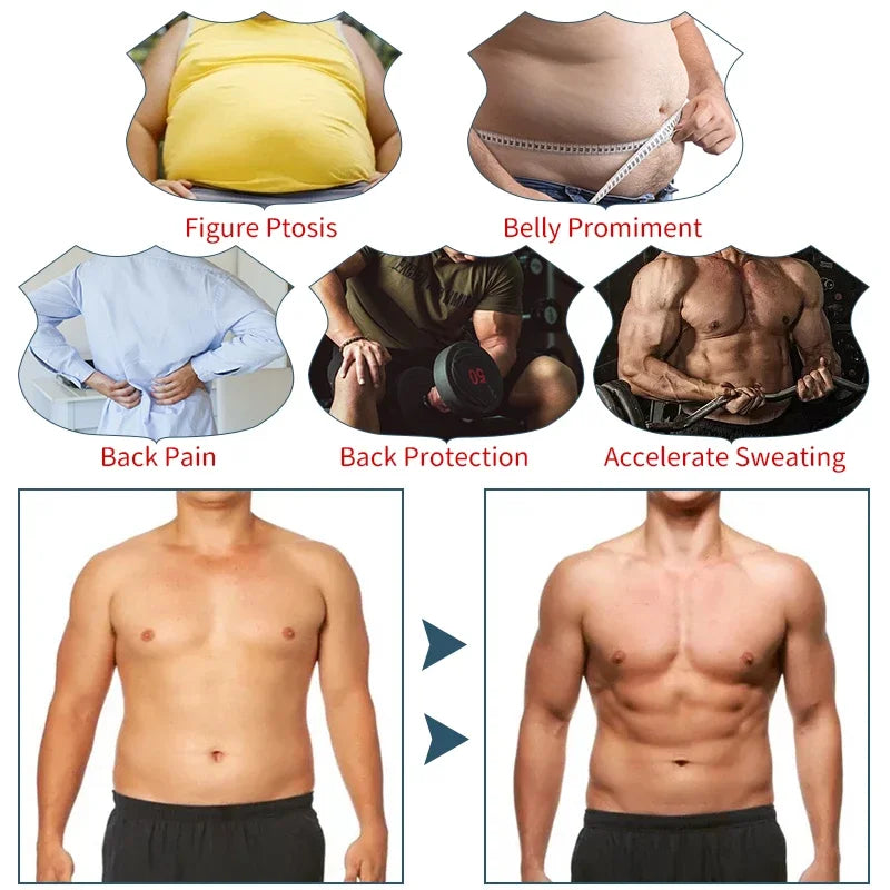Men's Sauna Sweat Trimmer Belt – Waist Trainer & Belly Slimming Shapewear
