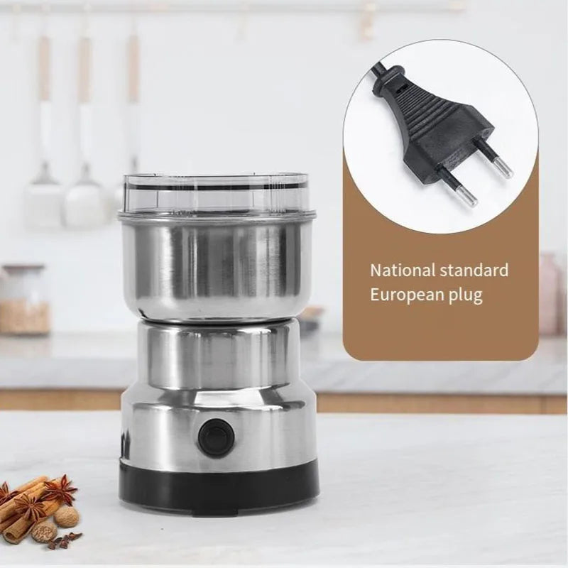 Multifunctional 4-Blade Electric Coffee & Spice Grinder – 50–300ml