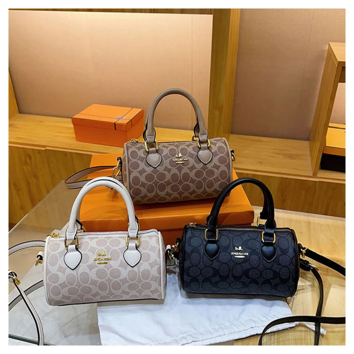 Latest trendy ladies' light luxury retro high-end versatile handbag, single shoulder crossbody bag, mini classic pillow bag