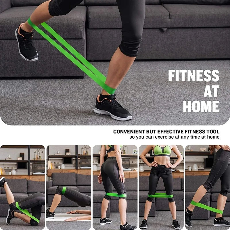 Resistance Exercise Loop Bands Set – 5 Levels for Women & Men Booty & Leg Training