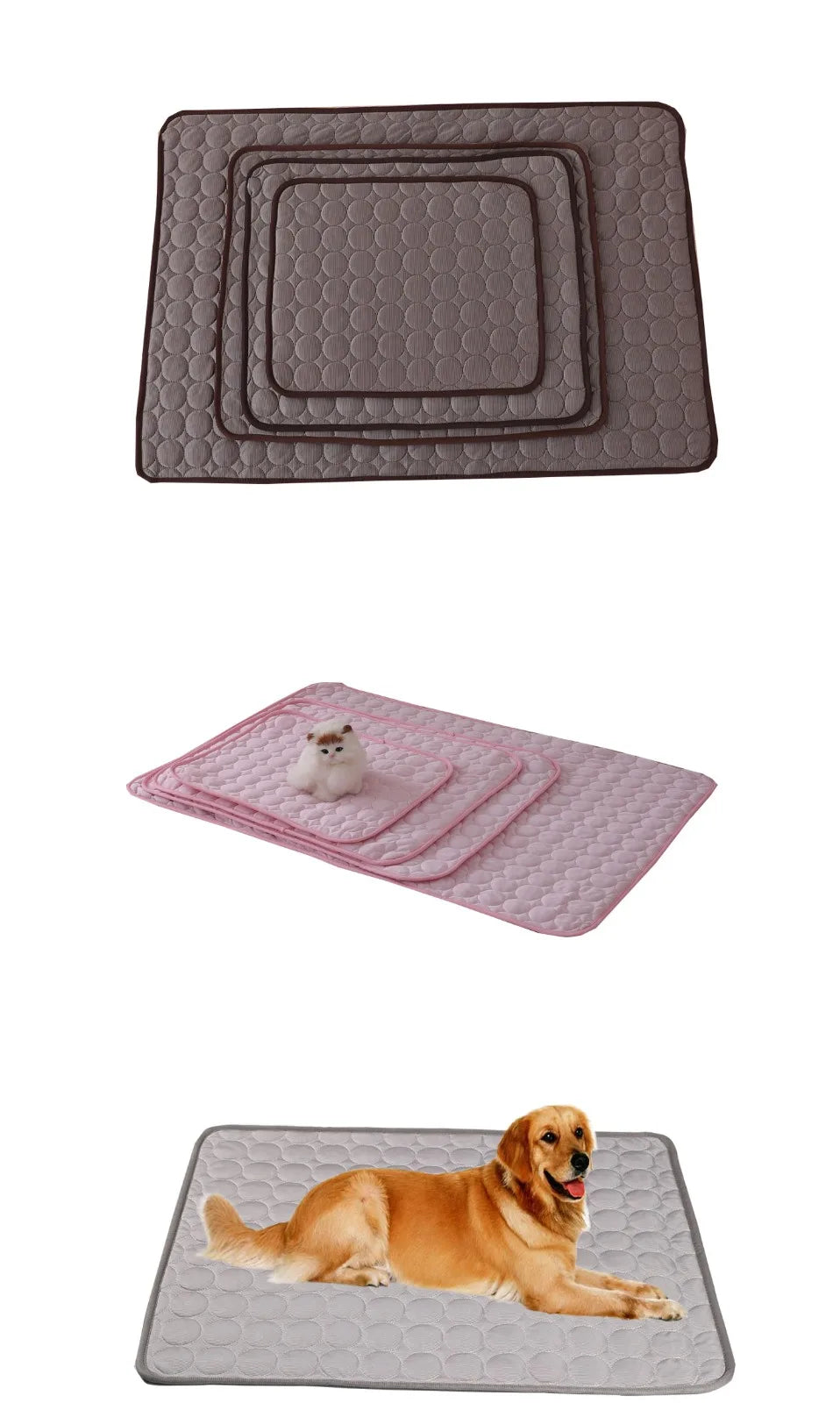 Dog & Cat Summer Cooling Mat – Extra Large Pet Cold Pad Blanket for Dogs & Cats