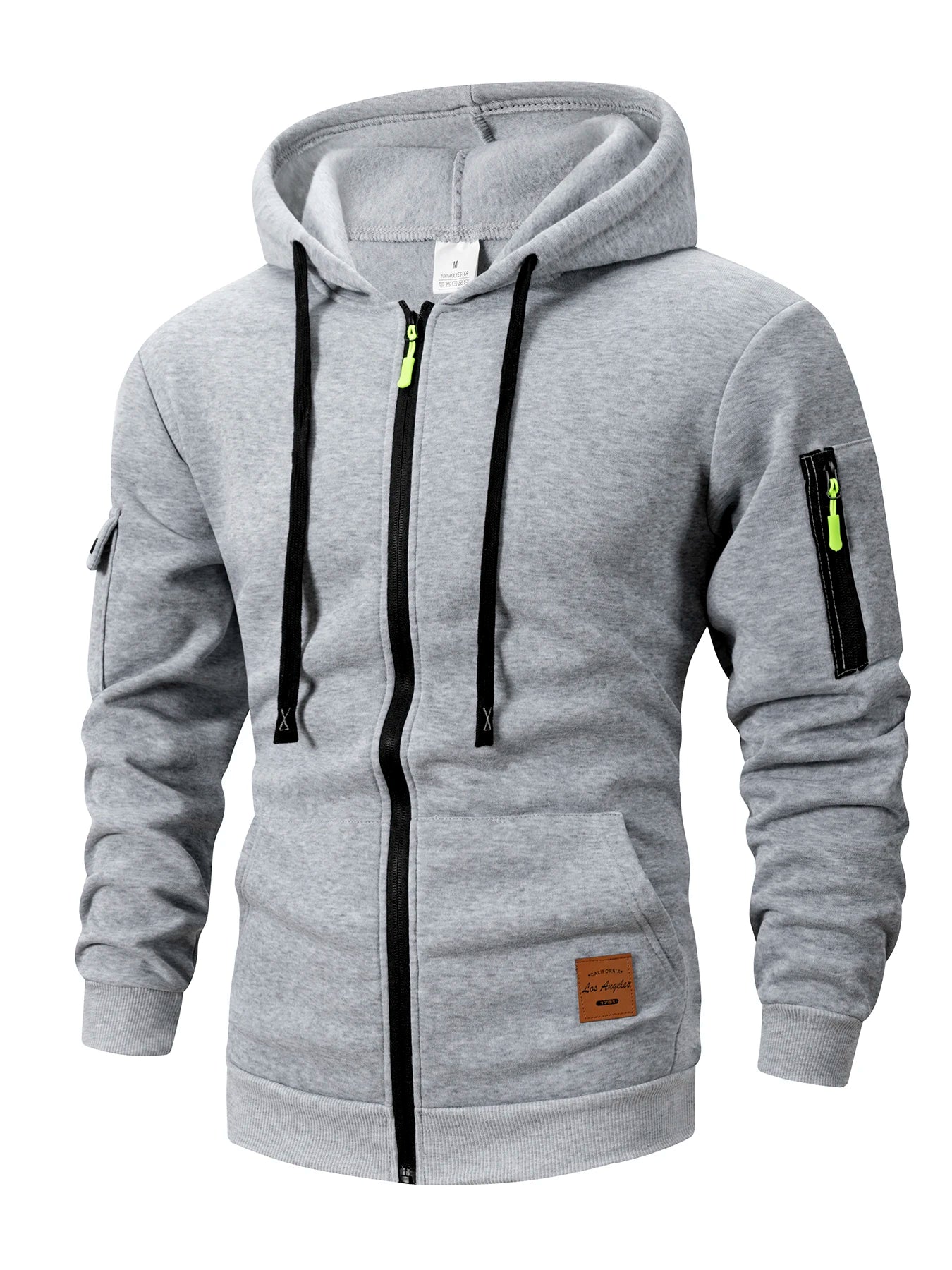 2025 New Autumn Men Sweatshirts Long Sleeve Jacket Hoodie Zipper Closure Jacket Male Hoodies Sweatshirt Slim Fit Male Clothing