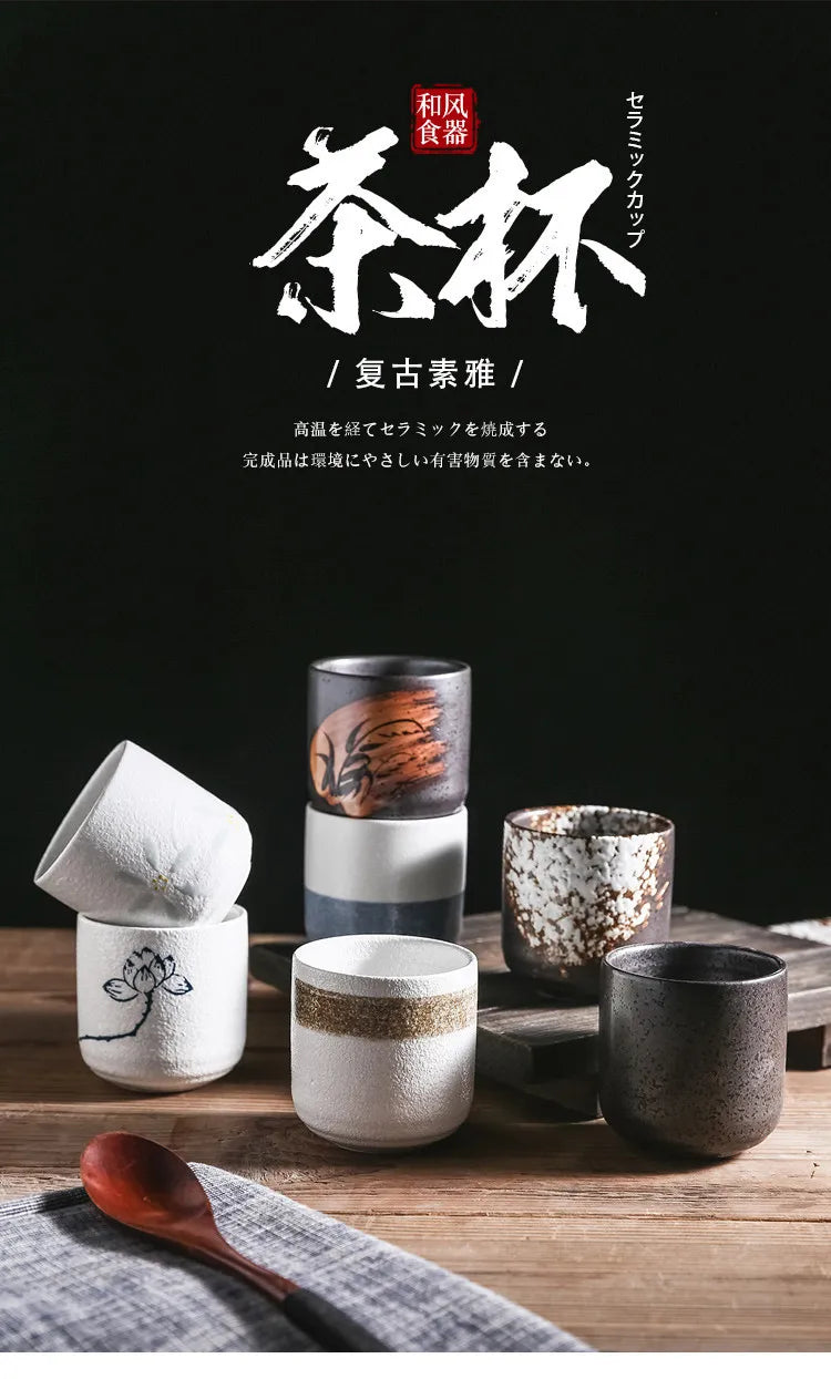 Japanese Ceramic Coffee & Matcha Stacking Cups – Stackable Sake & Water Cups