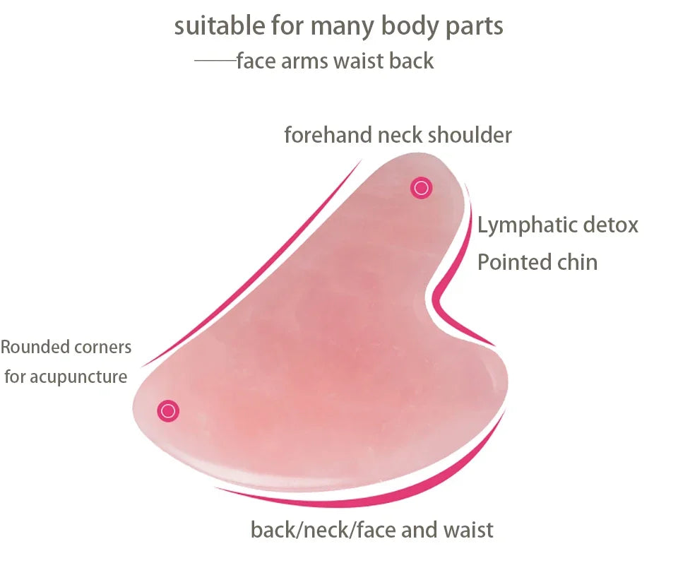 Jade Face Gua Sha Scraping Tool – Facial Massage for Skin Firming & SPA Care