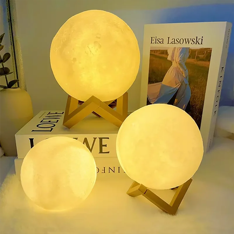Book & Moon LED Galaxy Night Light – Bedside Decoration Gift for Kids & Birthdays