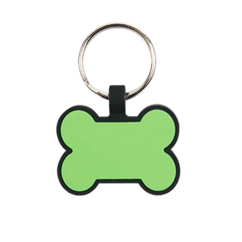 Personalized Silent Silicone Pet ID Tag – Custom Engraved Name & Number