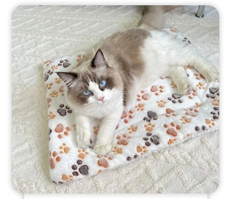 Flannel Pet Sleeping Mat & Sofa Bed – Soft Winter Blanket for Dogs & Cats