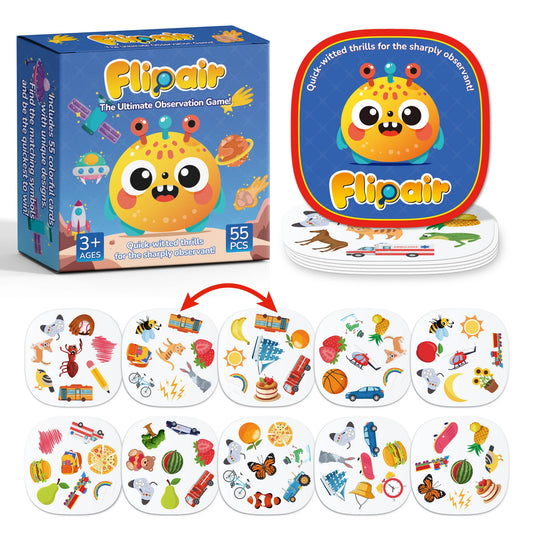 Pattern Matching Memory Card Game – Visual Perception & Concentration for Family & Travel