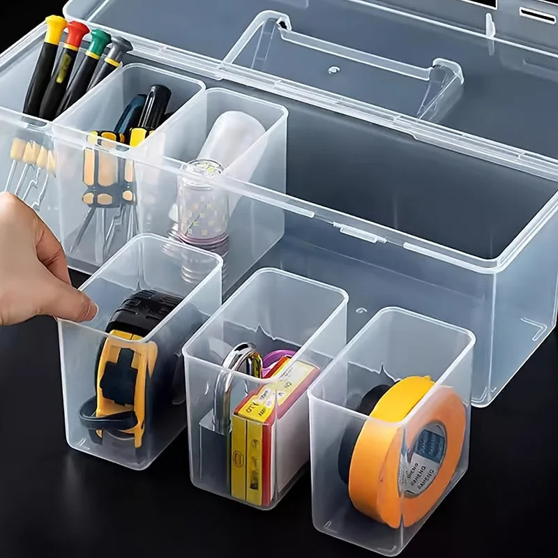 Multi-Compartment Tool & Parts Organiser Box Set – Screws, Hardware & Accessories