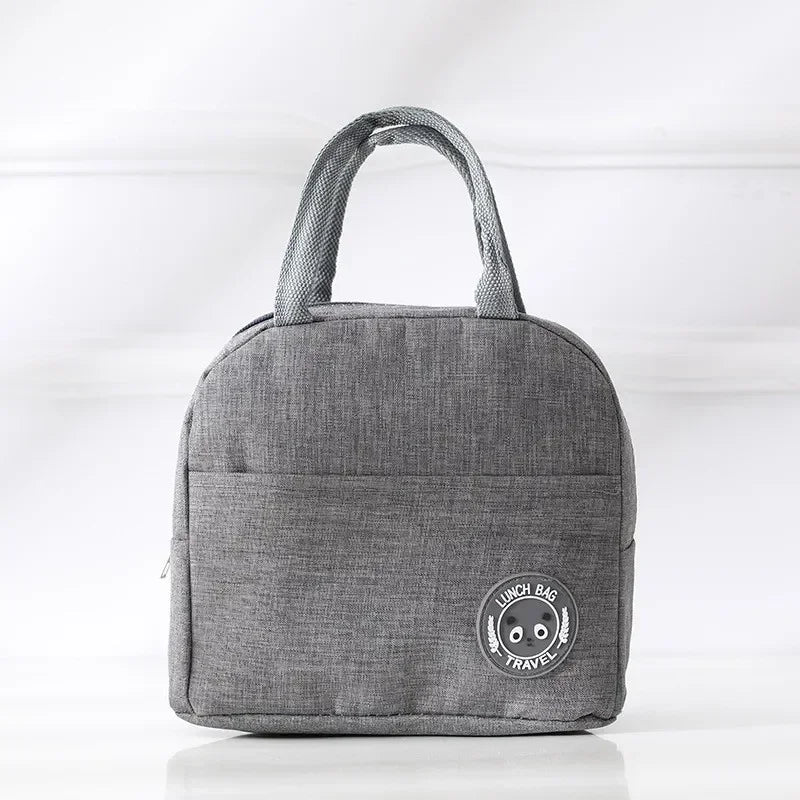 Ins Fashion Tote Lunchbox Thermal Bag Women Men Bento Storage Insulated Lunch Bag Portable Cooler Picnic Insulation Bags Handbag