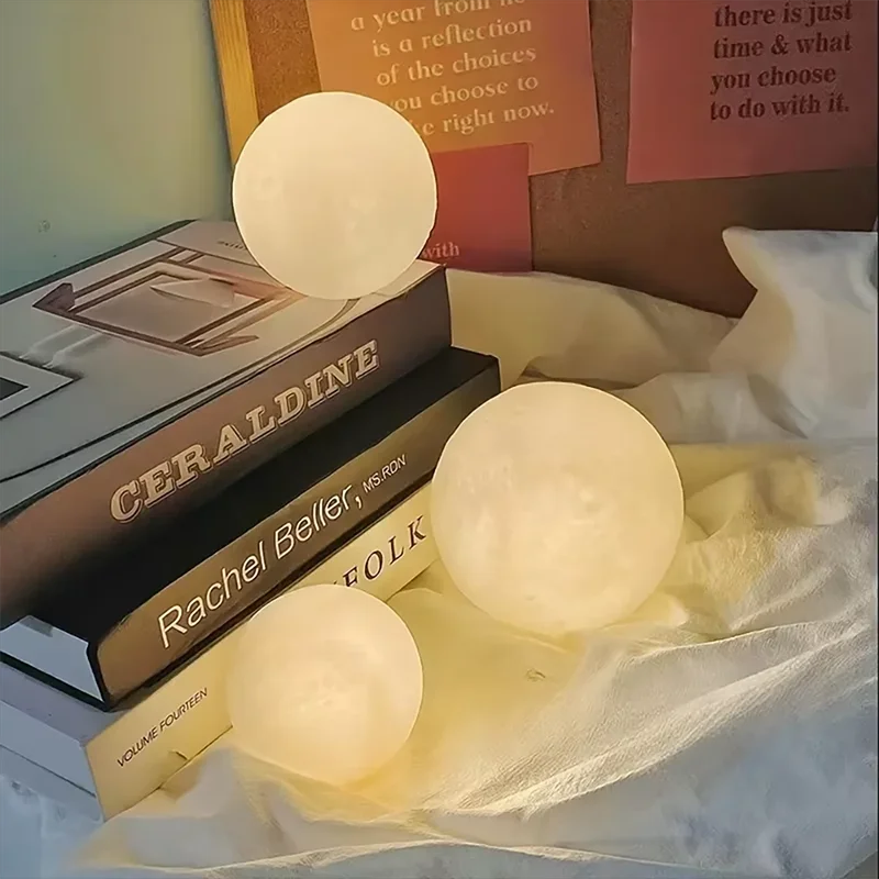 Book & Moon LED Galaxy Night Light – Bedside Decoration Gift for Kids & Birthdays