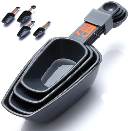 4-Piece Measuring Spoon Set – Baking & Coffee Kitchen Scoops