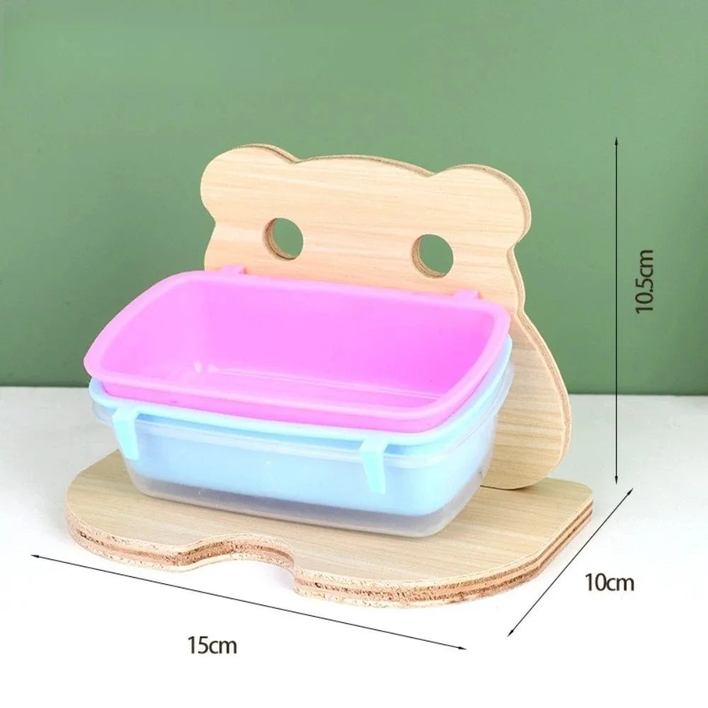 New Wooden Hamster Villa Chewable Easy to Install Platform House Durable Cage Accessories Hamster Climb Pet Supplies
