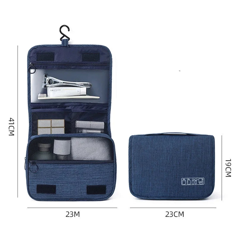 Oxford Waterproof Hanging Travel Toiletry Bag – Men & Women Wash Organiser