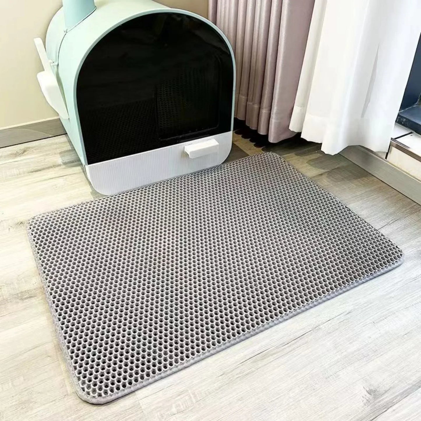 Extra Large Cat Litter Mat – Waterproof 2-Layer Non-Slip Washable Floor Protector