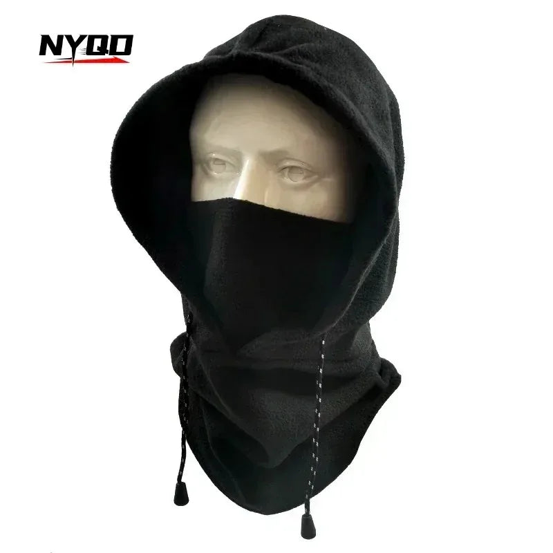 NYQD-Face Mask for Men and Women Fleece Cap Balaclava Neck Warmer Hood Sports Ski Women Tactical Mask Sun Protection Winter