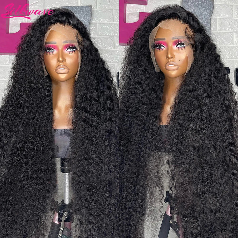 13x6 Hd Lace Frontal Wig Deep Wave 250 Density Curly Human Hair Wigs Preplucked Water Wave Front Wigs For Black Women Brazilian
