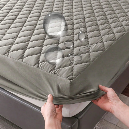 Waterproof Mattress Protector Fitted Sheet – Breathable Bed Cover Single/Double/King