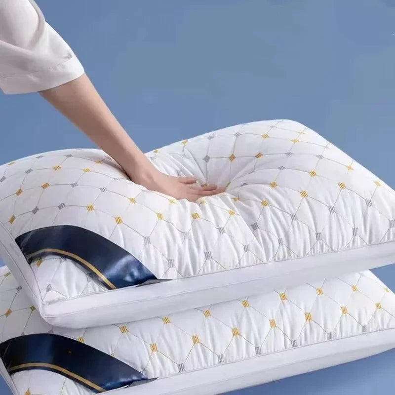 48x74cm Hotel-Grade Twisted Pillow Core – Soft Supportive Bed Pillow Insert for Home & Dorm