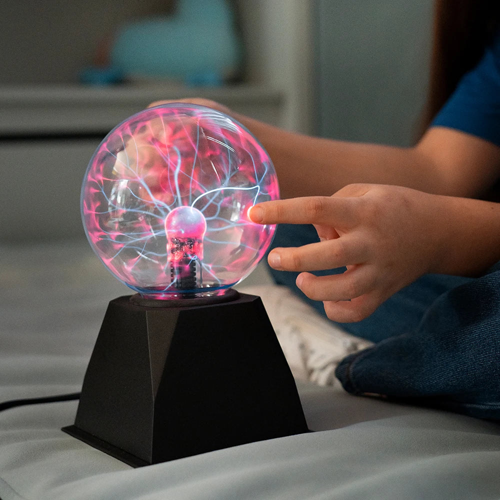 Magic Crystal Plasma Ball Lamp – 3–8 Inch LED Night Light Novelty Gift