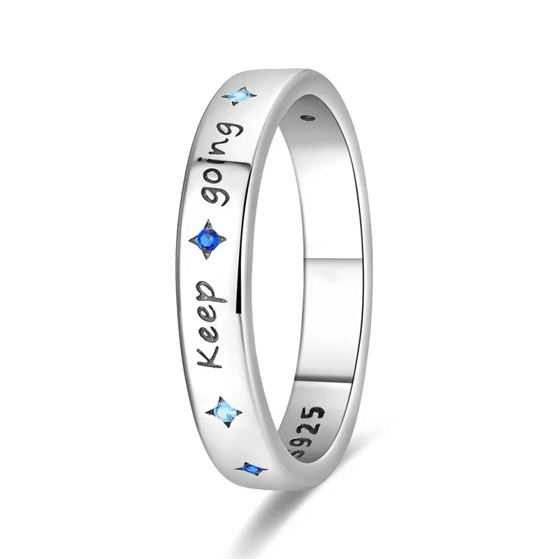 925 Silver Zircon Star Geometric Ring – Romantic Engagement Jewelry