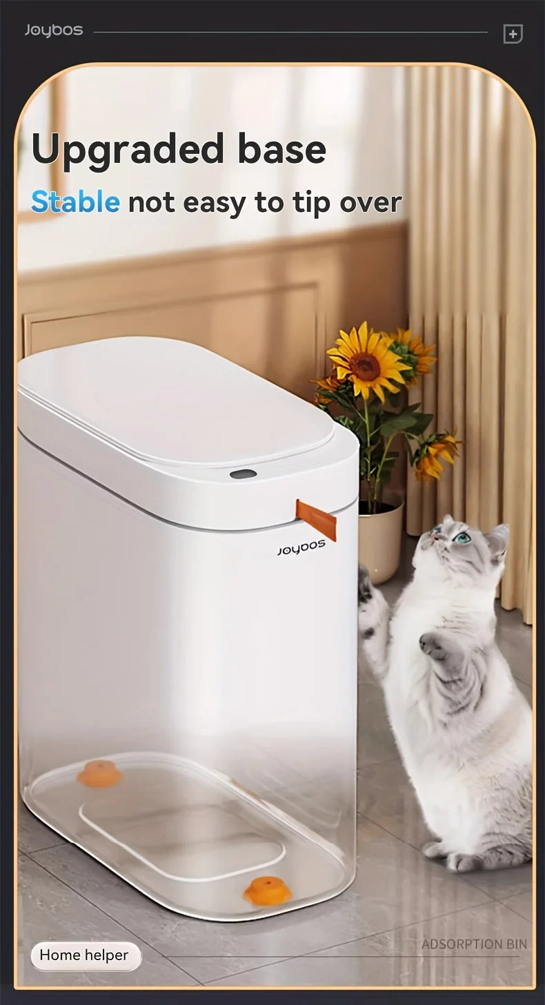 Smart Sensor Trash Can JOYBOS Rechargeable Auto Adsorption Bag Garbage Can For Toilet Living Room Kitchen Household Items